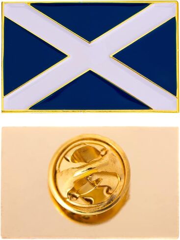 Scotland Flag Lapel Pin Country Enamel Made of Metal Souvenir Hat Men Women Patriotic (Rectangle Pin) in Saudi Arabia