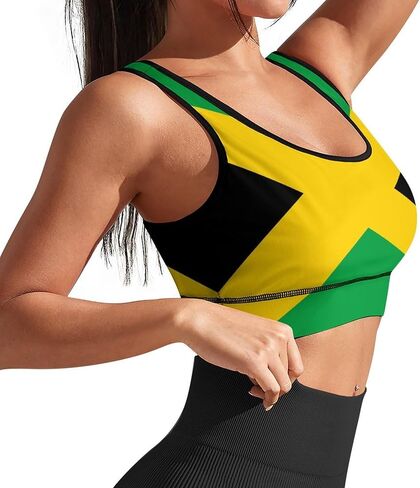 AuHomea Womens Sports Bra Padded Workout Slimming Tank Tops for Women with Built in Bra U Neck Fitness Running Yoga Top in Saudi Arabia
