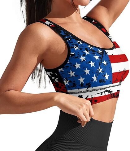 AuHomea Womens Sports Bra Padded Workout Slimming Tank Tops for Women with Built in Bra U Neck Fitness Running Yoga Top in Saudi Arabia