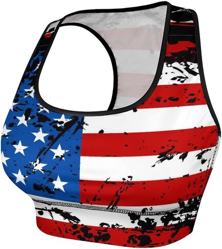 AuHomea Womens Sports Bra Padded Workout Slimming Tank Tops for Women with Built in Bra U Neck Fitness Running Yoga Top in Saudi Arabia