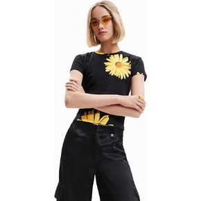 Desigual Women's Woman Knit T-Shirt Long Sleeve