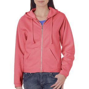 Comfort Colors Ladies Pigment Dyed Full Zip Hooded Sweatshirt 1598 Butter