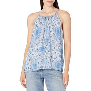 Karen Kane Women's Shirred Tank, Floral Print