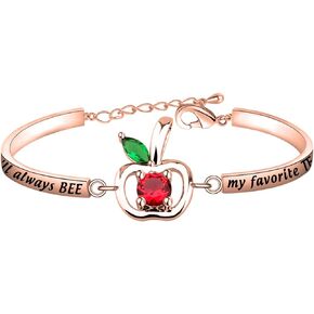 HOLLP Teacher Jewelry Gift You Will Always Bee My Favorite Teacher Bracelet Bee Jewelry Teacher Appreciation Teacher Keepsake End of Year GIF