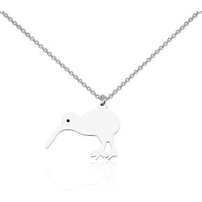 WUSUANED Cute Kiwi Bird Pendant Necklace New Zealand Kiwi Bird Jewelry Kiwi Bird Lover Gift Animal Kiwi Gift