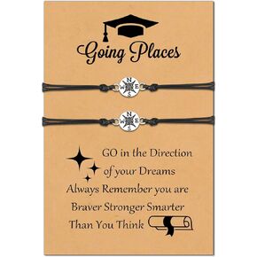 Graduation Gifts Graduation Compass Bracelet Cool College Graduation Gifts for Her Him Girls Boys Daughter Master Nurse Teacher 2023 High School Graduation Bracelets Set Matching Relationship Class, in Kuwait