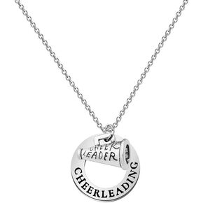 KUIYAI Cheerleading Necklace Cheerleader Gifts Megaphone Pendant Necklace Cheer Jewelry Gift for Cheerleader Cheer Coach or Team