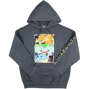 Mad Engine Pokemon Men's Distortion Box Charizard Venusaur Blastoise Hooded Sweatshirt Pullover Hoodie