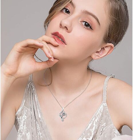 Alphm S925 الفضة الاسترليني الباندا قلادة قلادة هدايا مجوهرات للنساء والفتيات in Kuwait