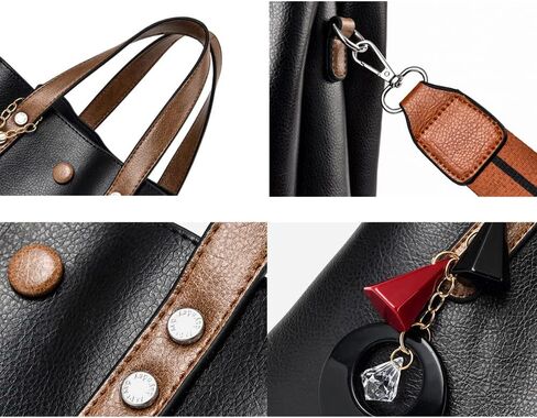 Top-handle Handbags Tote for Women Soft PU Small Purse Shoulder Crossbody Bag with Exquisite Pendant in Saudi Arabia