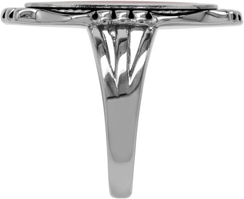 خاتم Silvershake طويل مرصع بالأحجار المرصعة بالفضة الإسترلينية عيار 925 مستوحى من الباروك للنساء in Saudi Arabia