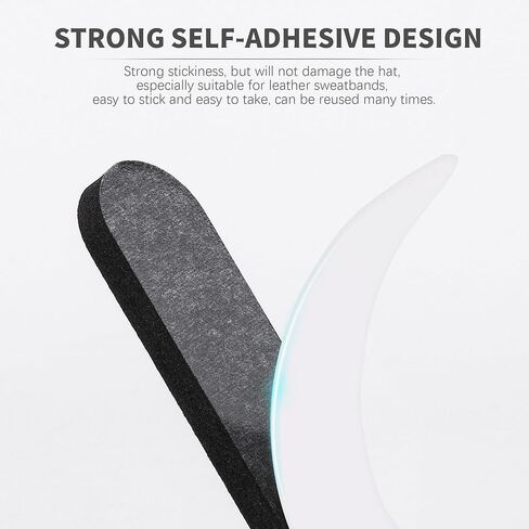 RUEDIGER قبعة حجم المخفض إدراج 12 قطعة ذاتية اللصق رغوة تقليل الشريط القبعات حشو حجم المخفض لقبعات رعاة البقر Fedoras in Kuwait