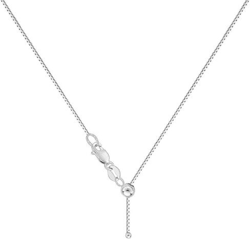 سلسلة بولو من الفضة الإسترليني 925 قابلة للتعديل للجنسين مقاس 1 مم، تمتد إلى 24 بوصة! in Kuwait