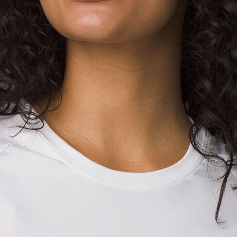 prAna Edge Wave Short Sleeve Sun Top White LG (Women's 10-12) in Saudi Arabia