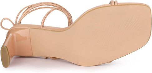 صندل نسائي من Allegra K بكعب عالٍ بأربطة in Saudi Arabia