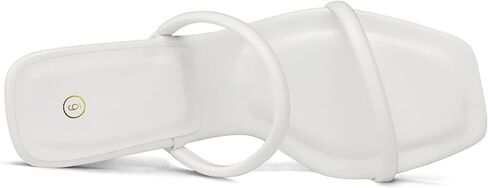 صنادل نسائية من Mysoft بكعب 3 بوصة ومقدمة مربعة وحزامين بدون ظهر سهلة الارتداء in Kuwait