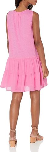 Velvet by Graham & Spencer Women's Diem Cotton Slub Mix Drop Waist Dress in Saudi Arabia