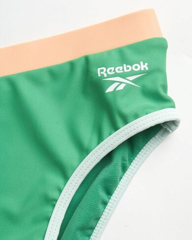 مجموعة Rash Guard للفتيات من ريبوك - 3 قطع قميص سباحة بأكمام طويلة بعامل حماية من الأشعة فوق البنفسجية 50+ مع بدلة سباحة بيكيني - مجموعة ملابس سباحة للفتيات (4-12) in Saudi Arabia