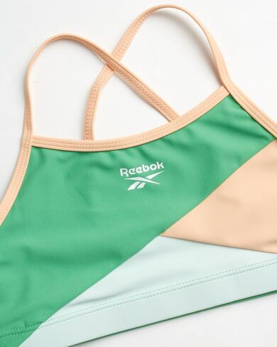 مجموعة Rash Guard للفتيات من ريبوك - 3 قطع قميص سباحة بأكمام طويلة بعامل حماية من الأشعة فوق البنفسجية 50+ مع بدلة سباحة بيكيني - مجموعة ملابس سباحة للفتيات (4-12) in Saudi Arabia