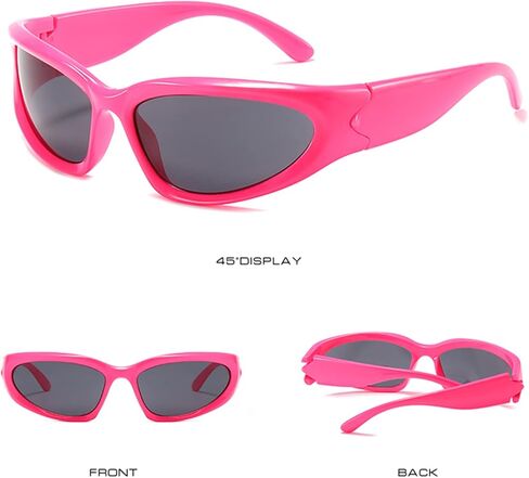 LASPOR Wrap Around Sport Sunglasses for Women Men Sport Shades Glasses Y2K Sunglasses in Saudi Arabia