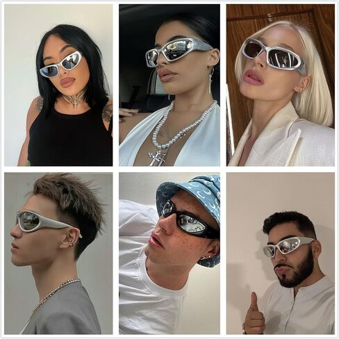LASPOR Wrap Around Sport Sunglasses for Women Men Sport Shades Glasses Y2K Sunglasses in Saudi Arabia