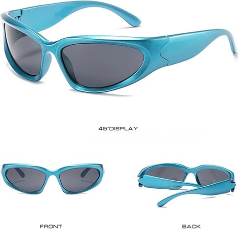 LASPOR Wrap Around Sport Sunglasses for Women Men Sport Shades Glasses Y2K Sunglasses in Saudi Arabia
