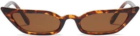 Freckles Mark 90s Vintage Retro Inspired Narrow Cateye Sunglasses for Women Skinny Small Fashion Cat Eye Glasses in Saudi Arabia