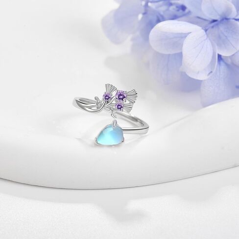YAFEINI Scottish Thistle Ring Sterling Silver Scotland Ring Scottish Thistle Jewelry Gifts for Women in Saudi Arabia