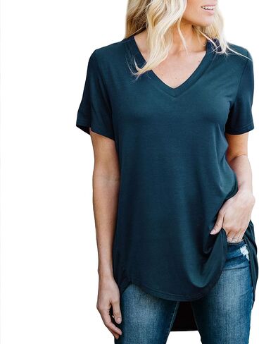 تي شيرت نسائي من Amaryllis Apparel بأكمام قصيرة وفضفاضة in Saudi Arabia