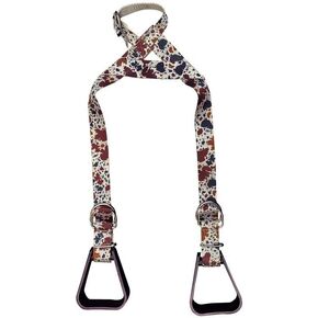 Showman Heavy Duty Nylon Adjustable Buddy Stirrups w/Cow Print in Saudi Arabia