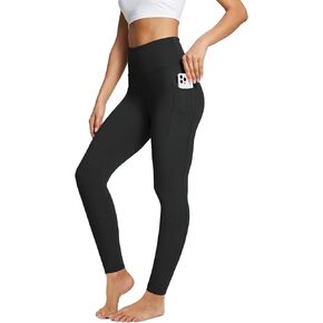 BALEAF Women's Leggings with Pockets Tummy Control Workout High Waisted Athletic Running 7/8 Ultra Soft Gym Yoga Ankle Pants
