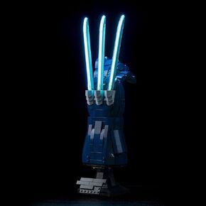LED Light Kit for Lego Wolverine's Adamantium Claws 76250, Upgraded Light Control Creative Lighting Set Accessories Compatible with Lego 76250 Building Set (Lights Only, No Models)