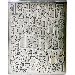 Numbers Background Plastic Embossing Folders for Card Making Scrapbooking and Other Paper Crafts 2101080