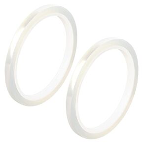 LUTER 2pcs 1/4inch x 36yards Clear Floral Tapes, Heat Resistant Waterproof Flower Arrangement Tape for Bouquets Various Flower Crafts