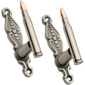 Szco Supplies 4.25" Cast Metal Bullet Design Sword Hanger with Hardware