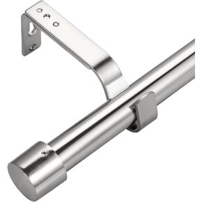 Curtain Rods for Windows 28 to 140 inch, 1" Diameter Splicing Curtain Rod, Heavy Duty Window Drapery Rods With Heavy Duty Window Drapery Rods With Adjustable Brackets for Home, Bedroom, Living room