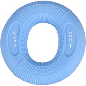 uxcell Hand Grip Strength Trainer, 3" 35-40 KG(77-88 Lbs) Silicone Rings Finger Forearms Exercise Grip Squeezer for Athletes Workout, Rock Climbing, Black