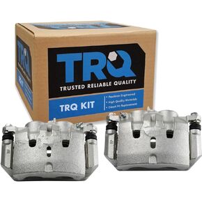 TRQ New Front Disc Brake Caliper with Bracket & Hardware Pair for Honda Pilot