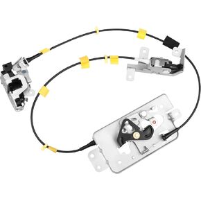 Rear Door Lock Latch & Cable Left Driver Side fit for 2004 2005 2006 2007 2008 Ford F150 Extended Cab Pickup,Upper and Lower Latches Assembly 6L3Z-18264A01-B, 8L3Z-18264A01-B