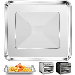 Air Fryer Tray Replacement for Cuisinart TOA-60 TOA-65 TOA-70 Toaster Air Fryer Convection Oven, 12.2*11'' Non-stick Mesh Air Fryer Stainless Steel Basket Wire Rack Accessories Parts, Dishwasher Safe