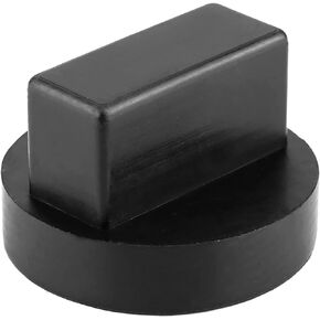 Evgatsauto Black Rubber Jack Pad Adapter, Floor Jack Rubber Pad Tool Slotted Frame Rail Floor Jack Support Lift Jack Pad for -Benz A-Class B-Class C-Class CLA CLK E-Class M S GL