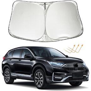 Windshield Sun Shade for Honda CRV LX EX EX-L Navi Touring 2017-2022 HRV 2016-2022 Accessories, Car Front Window Sunshade Sun Visor Shield for Honda CR-V HR-V