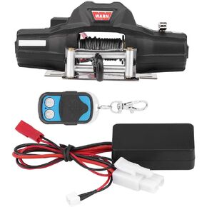 Taidda Rc Car Automatic Winch, Universal Durable 1/8 Scale Rc Model Vehicle Crawler Car Accessory Dualmotor Winch with Wireless Remote Controller for/Hsp/Redcat
