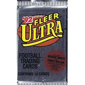 1992 Fleer Ultra Football Trading Cards - 14 Card Pack