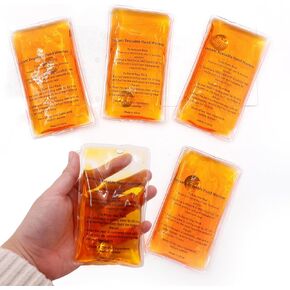 Reusable Snap Heat Pack, Hand Warmers Click, Hand Warmers Boil Click Heat Pocket Hand Warmer, Pouch Gel Hand Warmers for Camping for Outdoor, Indoor, Working, Studying, Camping, Warm Gifts (Set of 4)