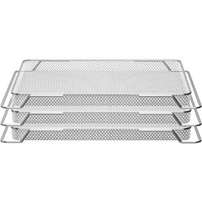 Air Fryer Basket for Breville Smart Oven Air Fryer Pro,Food Grade Steel Mesh Baskets Accessories Tray 16.5D x 11.8W x 0.5H inch, Stainless Steel Mesh Baskets Air Fryer Accessories