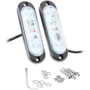 Kawell العالمي 2 حزمة 10W LED شريط ضوء صغير الوفير DRL الضباب ضوء دراجة نارية ضوء DRL الذيل النسخ الاحتياطي ضوء سيارة موتور التخليص أضواء ماركر ل ATV SUV الألغام قارب