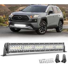 30 Inch LED Light Bar, 630W Super Bright Triple Row Spot&Flood Combo Driving Light, IP68 Waterproof Off Road Car Roof Bumper Grille Working Light for UTV RZR Rav4 Tacoma SUV