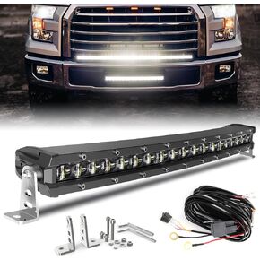 BraveWAY LED Light Bar Curved 38 Inch Single Row Offroad Lighting Driving Lightbar Spot Flood Combo Beam LED Work Light for Trucks UTV ATV SUV 4WD 4X4 Pickup