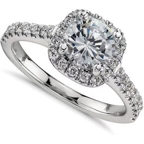 925 Sterling Silver CZ Ring Solitaire Crystal Women's Engagement Rings Cubic Zirconia Promise Rings Anniversary Wedding Bands for Women Girls